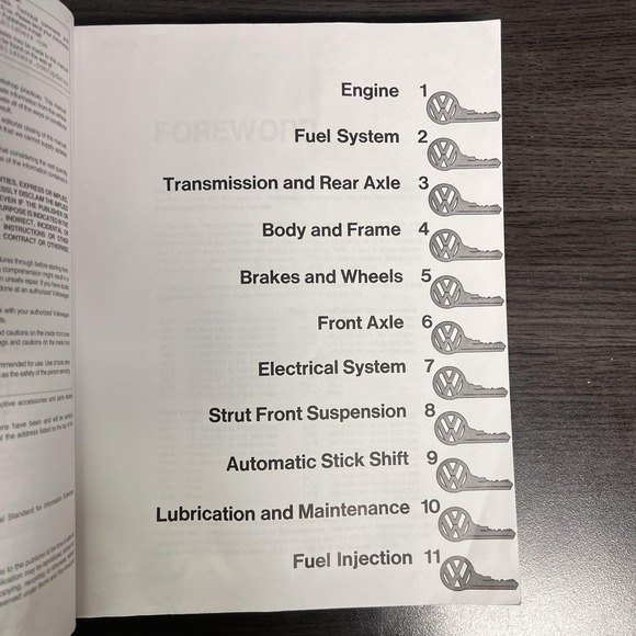 Volkswagen Official Service Manual Super Beetle, Beetle & Karmann Ghia 1970-1979 - Picture 3 of 4